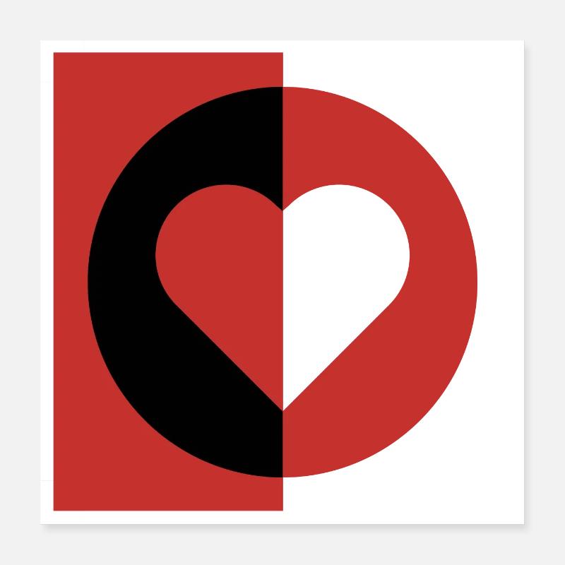 Fata Morgana des Herzens Poster 40x40 cm