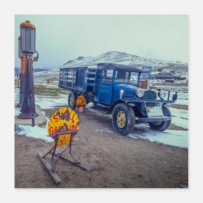 Ghost Town Bodie Poster 40 x 40 cm