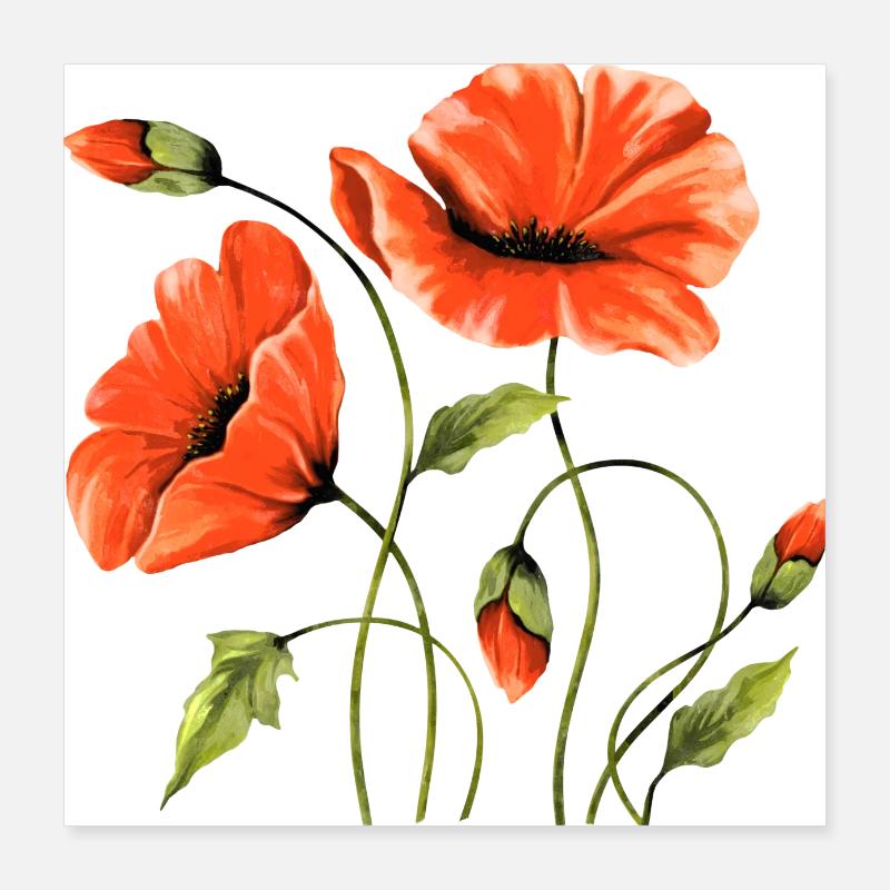 Fleur Poster 40 x 40 cm