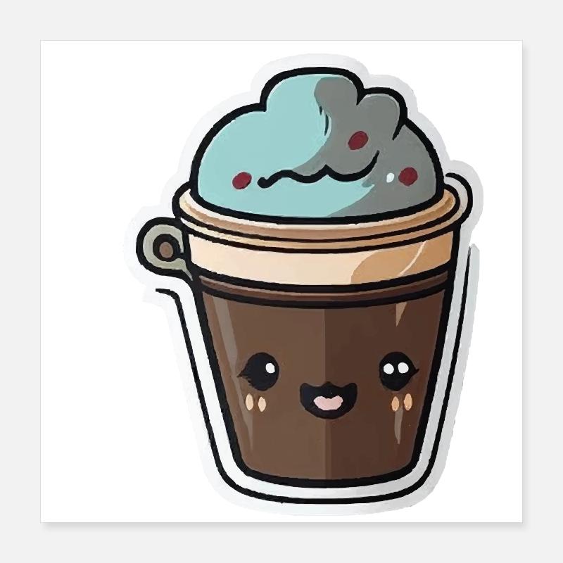 Kaffee Poster 40x40 cm