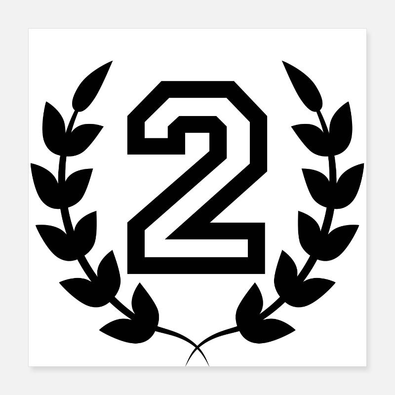 2nd birthday-gift idea 2 years Poster 16" x 16" (40x40 cm)
