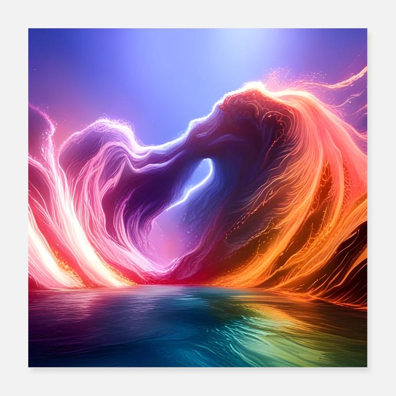 Love Wave Poster 40x40 cm