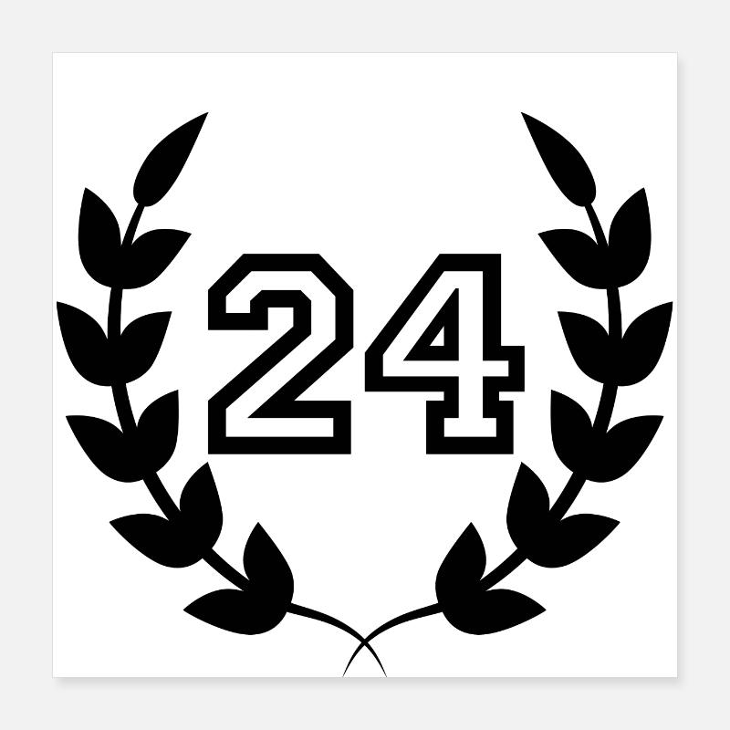 24th birthday-gift idea 24years Poster 16" x 16" (40x40 cm)