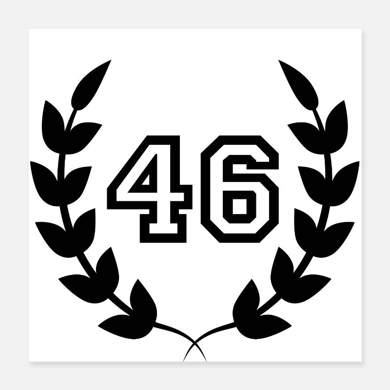 46th birthday-gift idea 46 years Poster 16" x 16" (40x40 cm)
