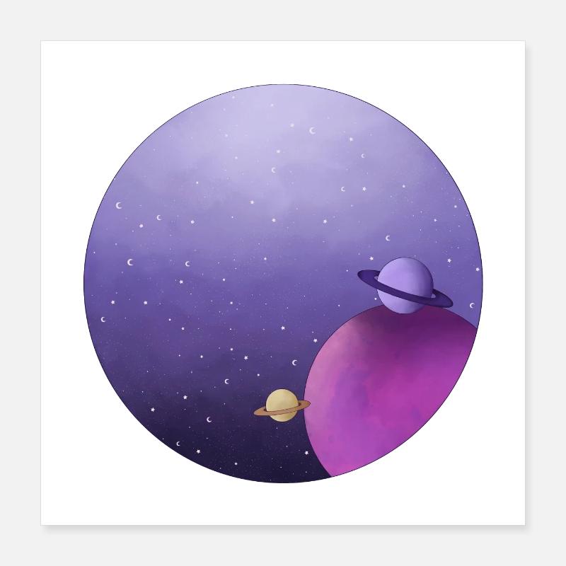 Planets Poster 16" x 16" (40x40 cm)