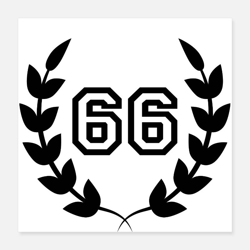 66th birthday-gift idea 66 years Poster 16" x 16" (40x40 cm)