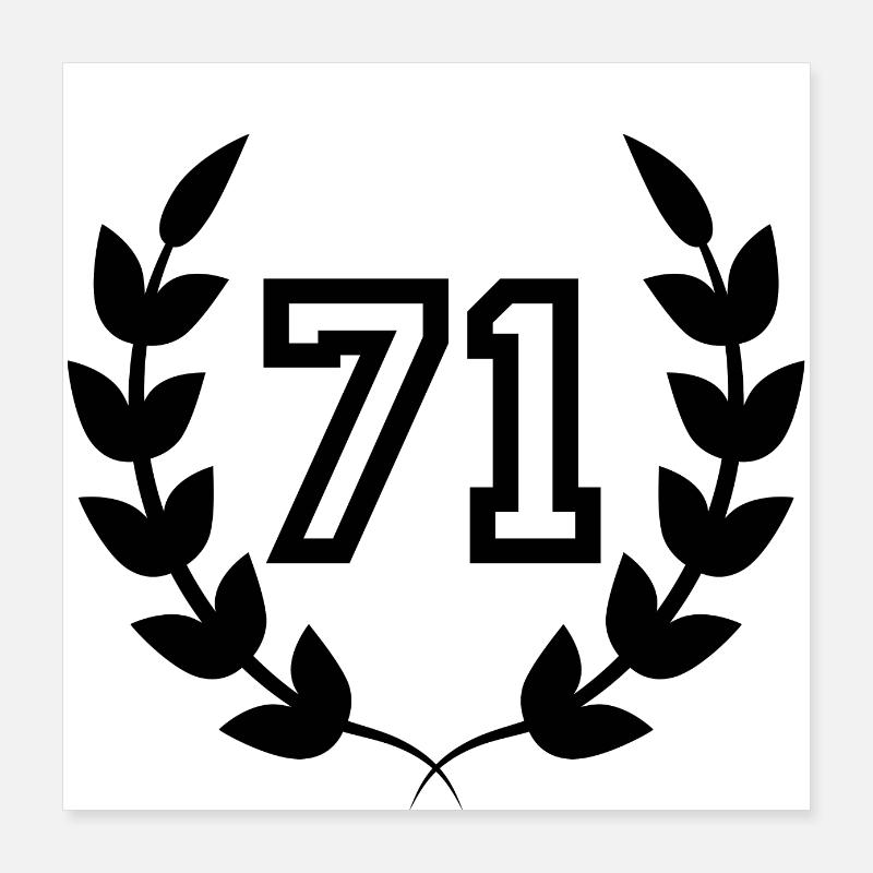 71st birthday-gift idea 71 years Poster 16" x 16" (40x40 cm)