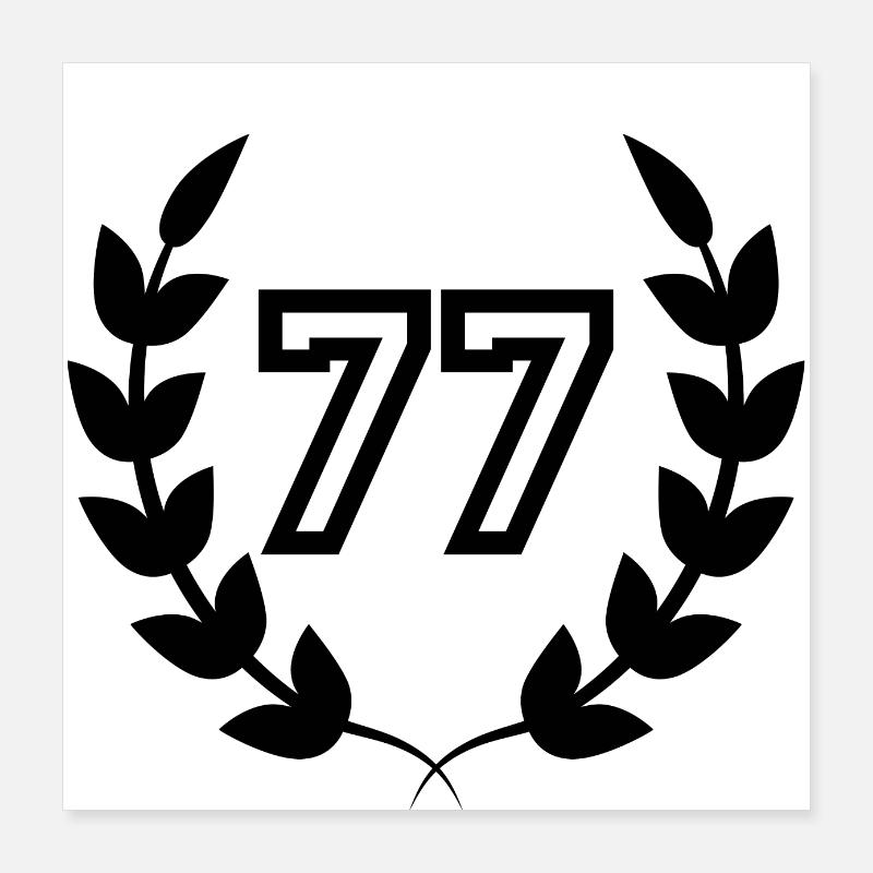 77th birthday-gift idea 77 years Poster 16" x 16" (40x40 cm)