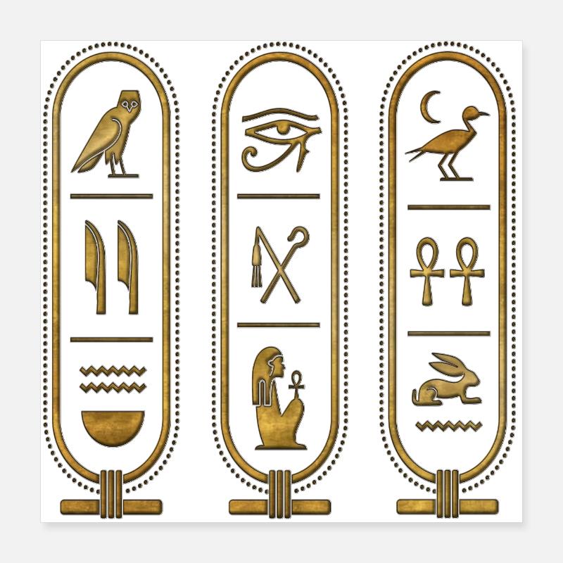 Egypte Egypte Isis Pharaons Pharaons Pyramide Afrique Poster 40 x 40 cm