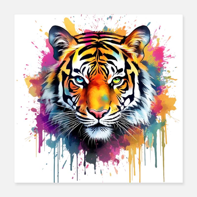 Tigre Poster 40 x 40 cm