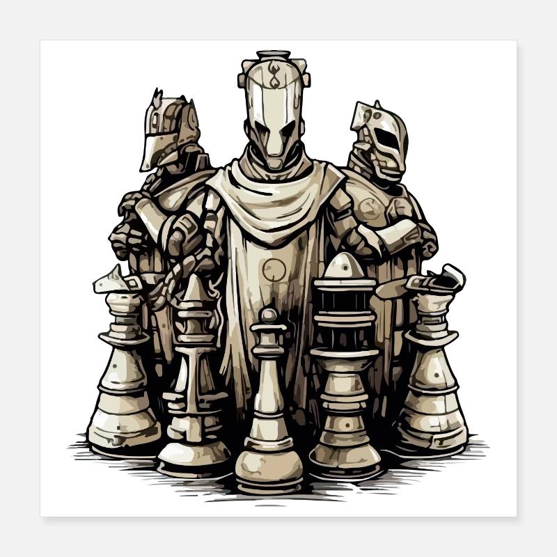 Schacharmee Poster 40x40 cm