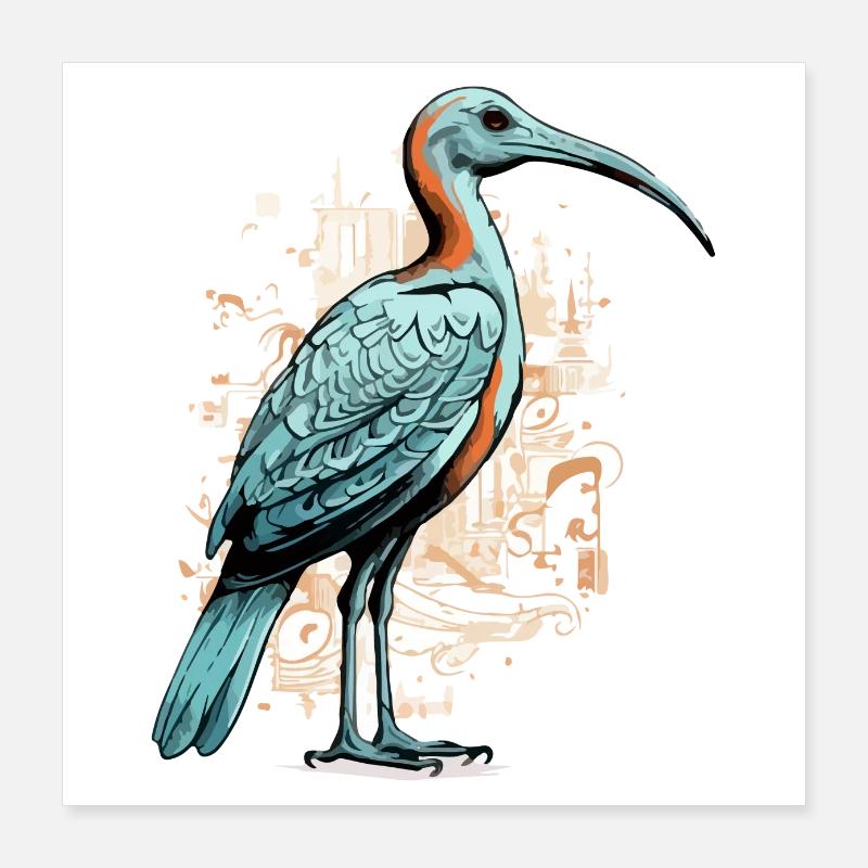 Gib le Ibis sacré Poster 40 x 40 cm