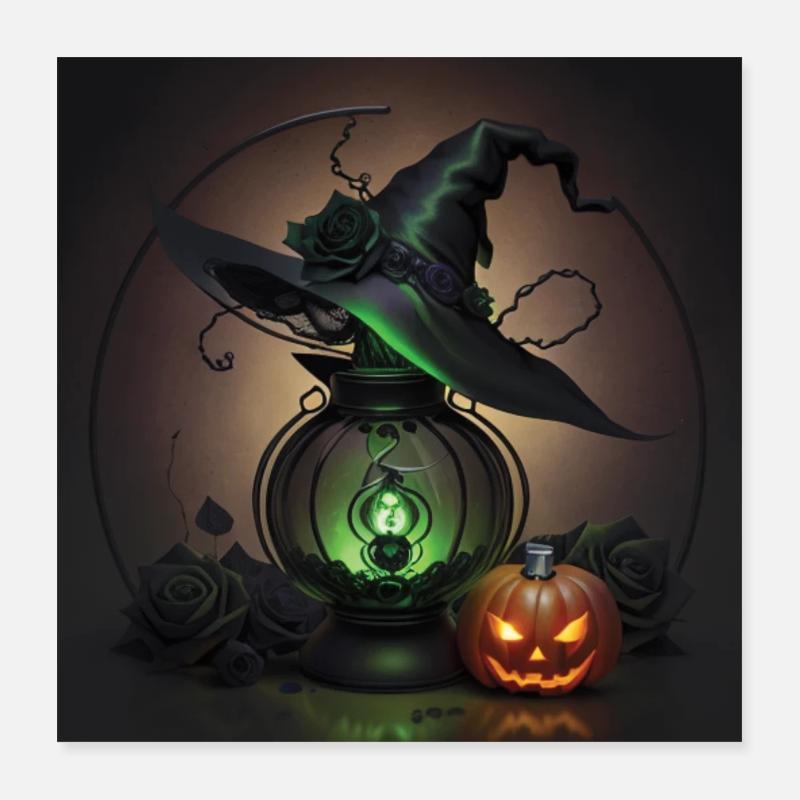Witch Hat Poster 16" x 16" (40x40 cm)