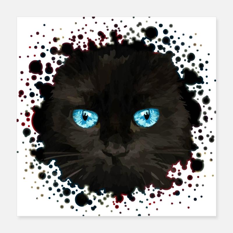 Chat Poster 40 x 40 cm