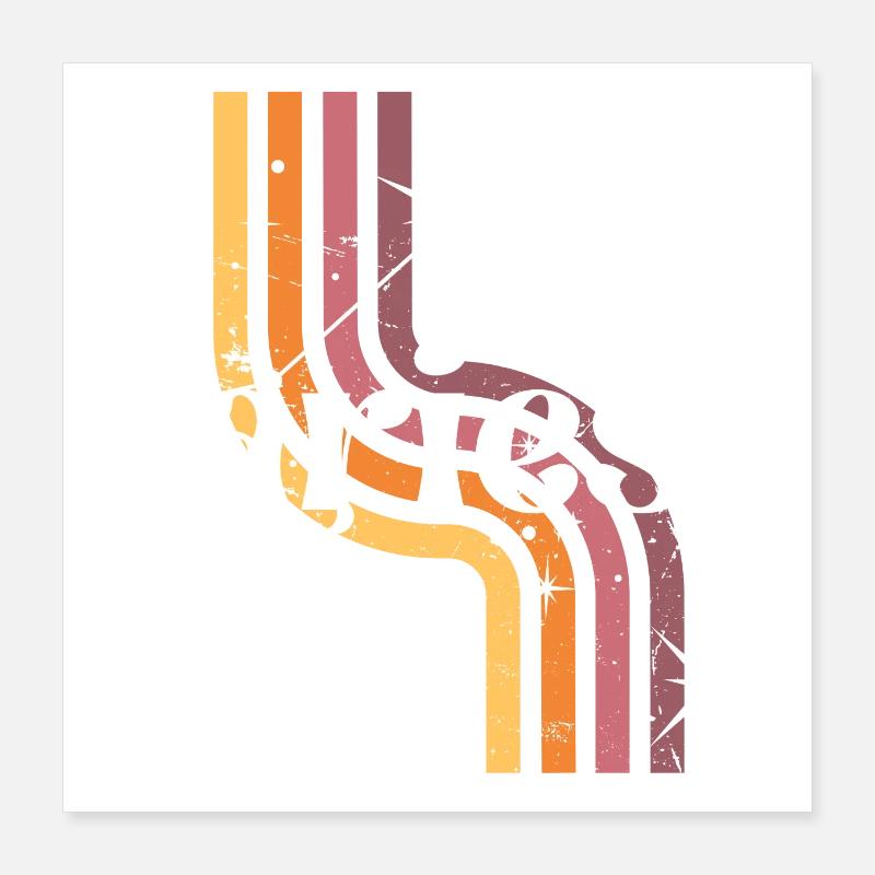 Aries horoscope rétro Poster 40 x 40 cm