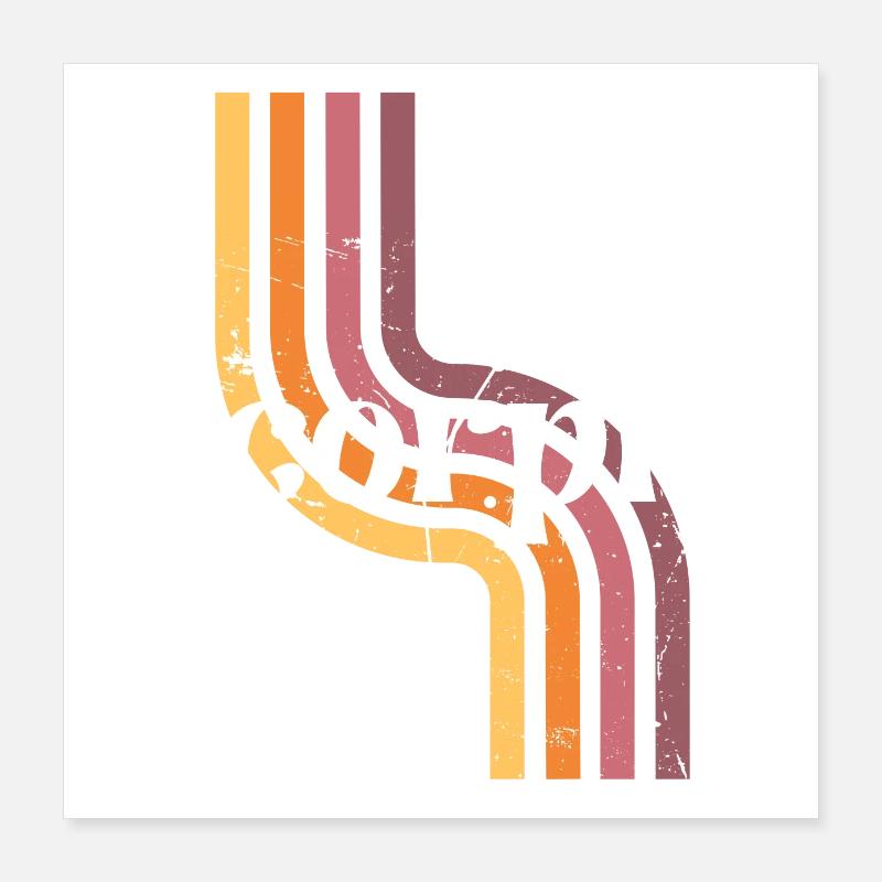 Scorpio horoscope rétro Poster 40 x 40 cm