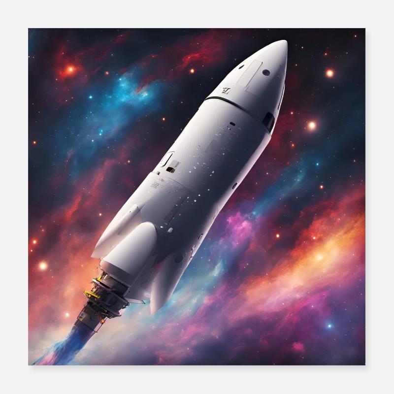 Space Craft Poster 40x40 cm