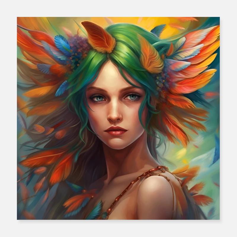 Elfe 1 Poster 40 x 40 cm