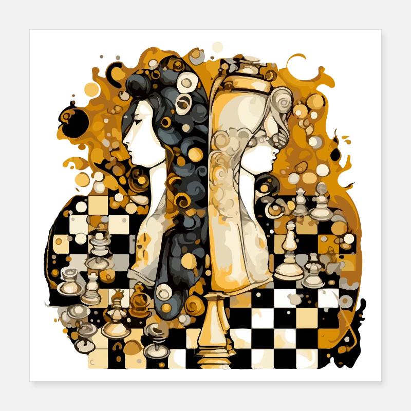 Combat de reines Poster 40 x 40 cm