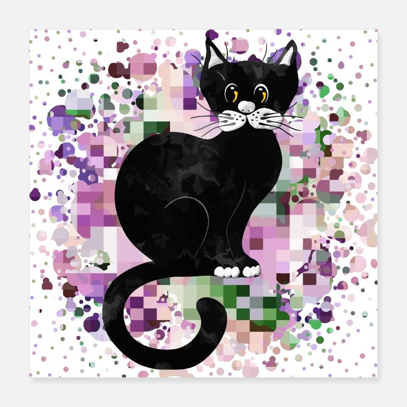 Chat Poster 40 x 40 cm