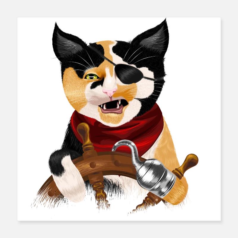 Pirat Poster 40x40 cm