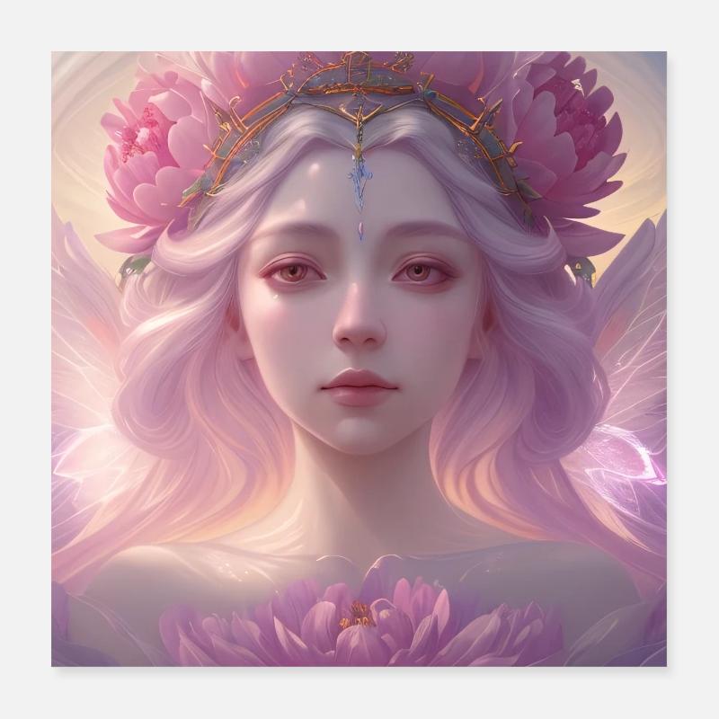 Déesse de l'été Poster 40 x 40 cm