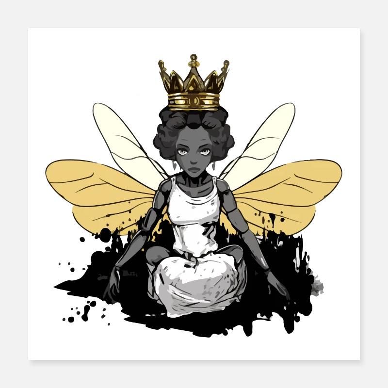 Bee's Queen Bee Poster 16" x 16" (40x40 cm)