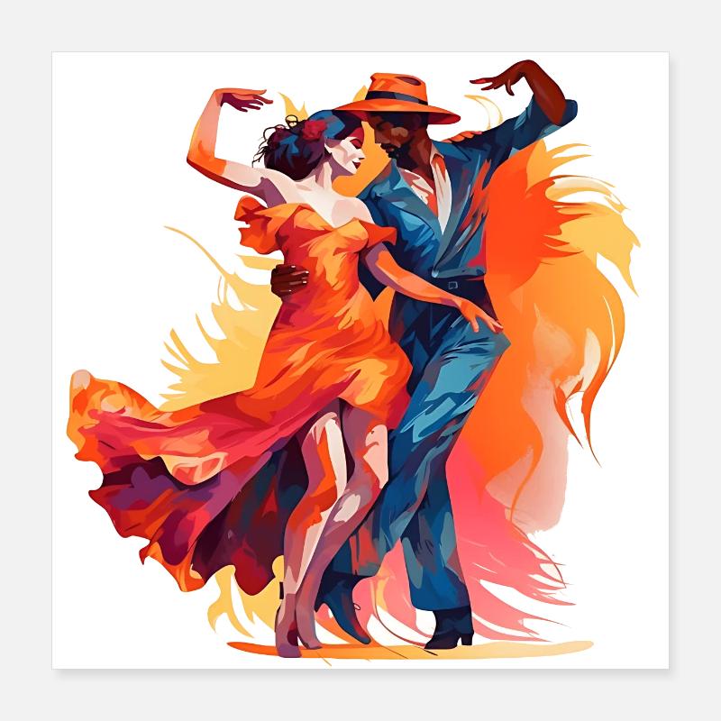 Mambo ist weltweit bekannt Poster 40x40 cm