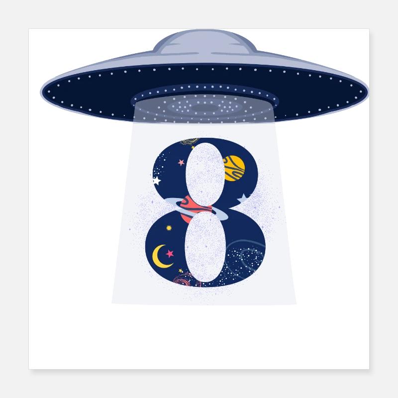 8th Anniversary UFO Attack Poster 16" x 16" (40x40 cm)