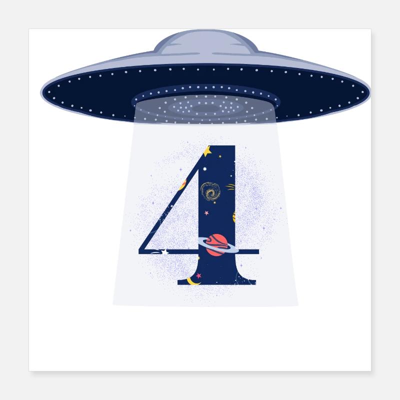 4th Anniversary UFO Attack Poster 16" x 16" (40x40 cm)
