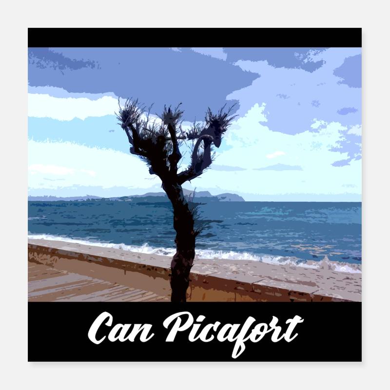 Can Picafort - Majorque Poster 40 x 40 cm