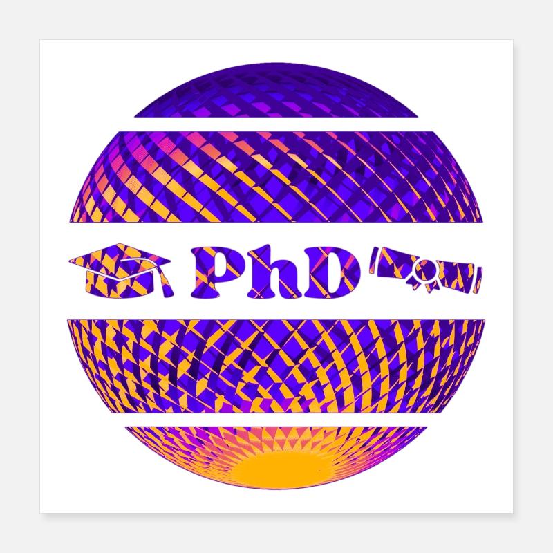 PhD - Dr rer nat, Dr med - Defense Poster 16" x 16" (40x40 cm)