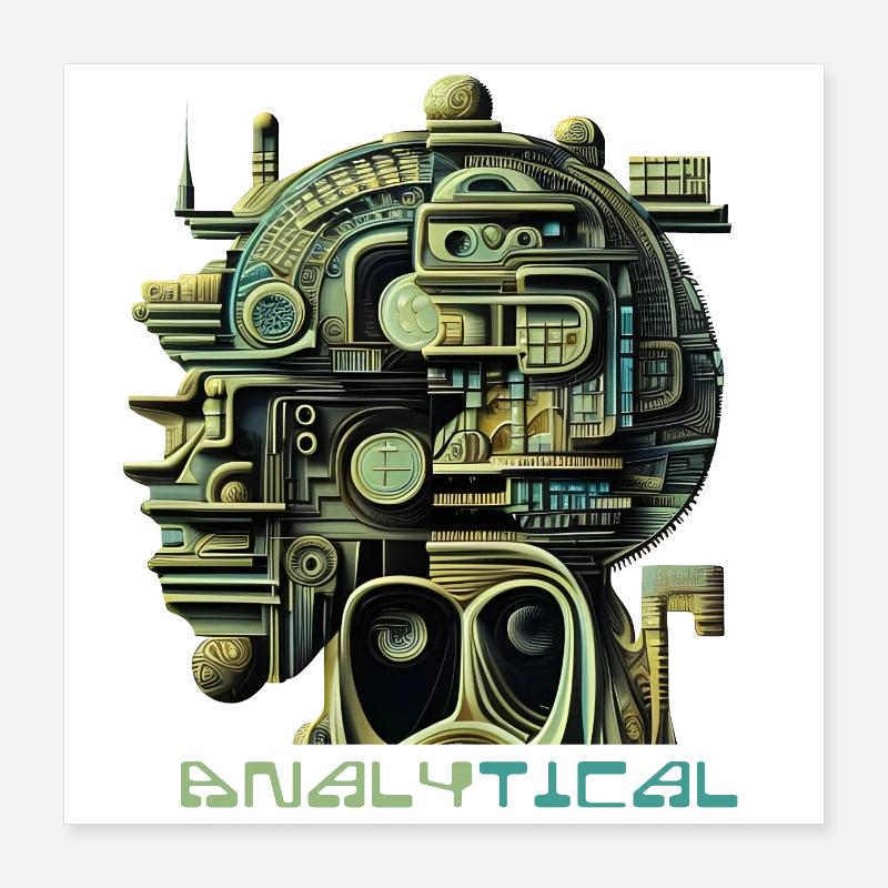 Analytical mind Poster 16" x 16" (40x40 cm)