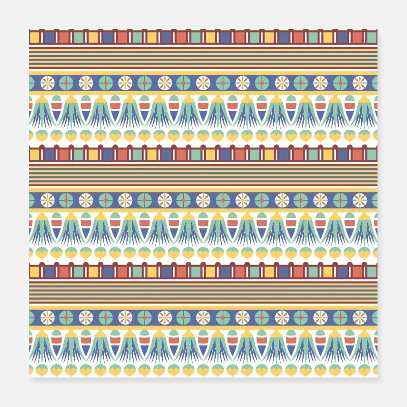 Egyptian Pattern VIII Poster 16" x 16" (40x40 cm)