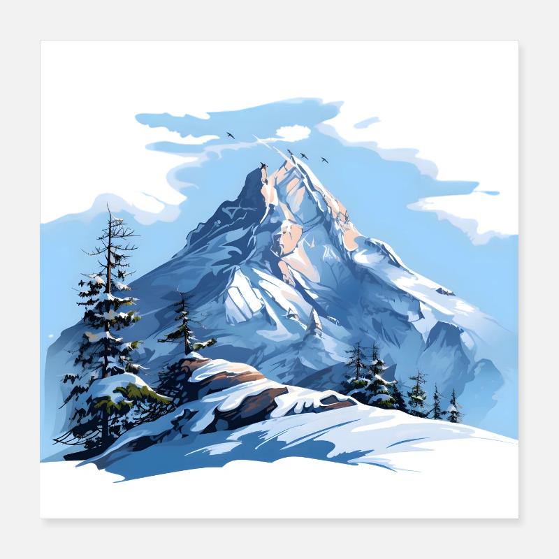 Echte Wintergefühle Poster 40x40 cm