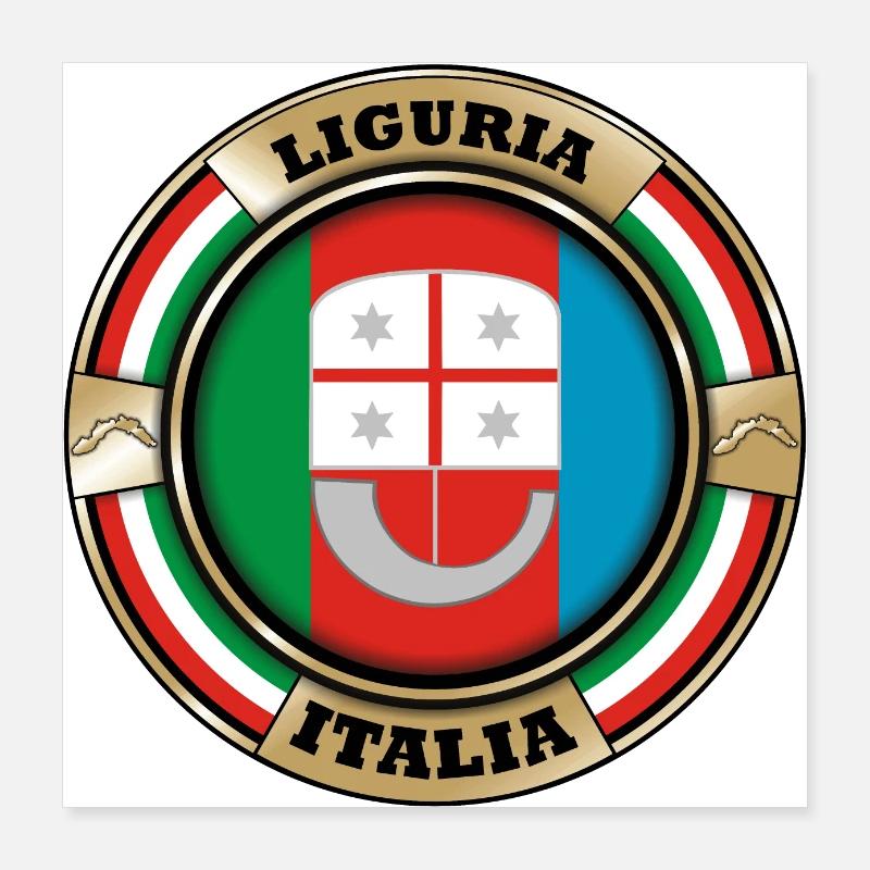 Liguria Italy Poster 16" x 16" (40x40 cm)