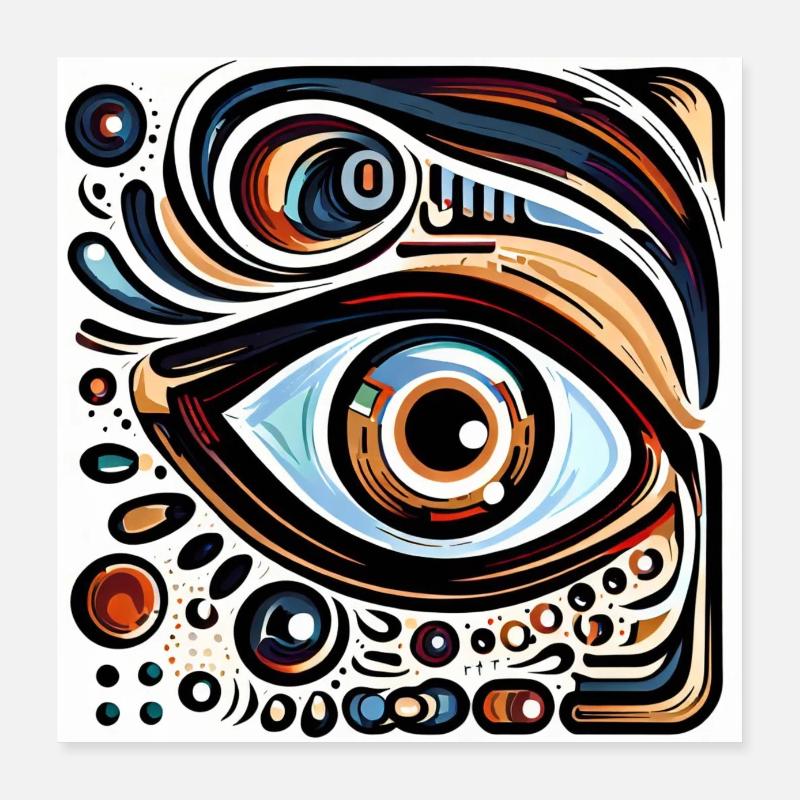 Farben der Seele Poster 40x40 cm