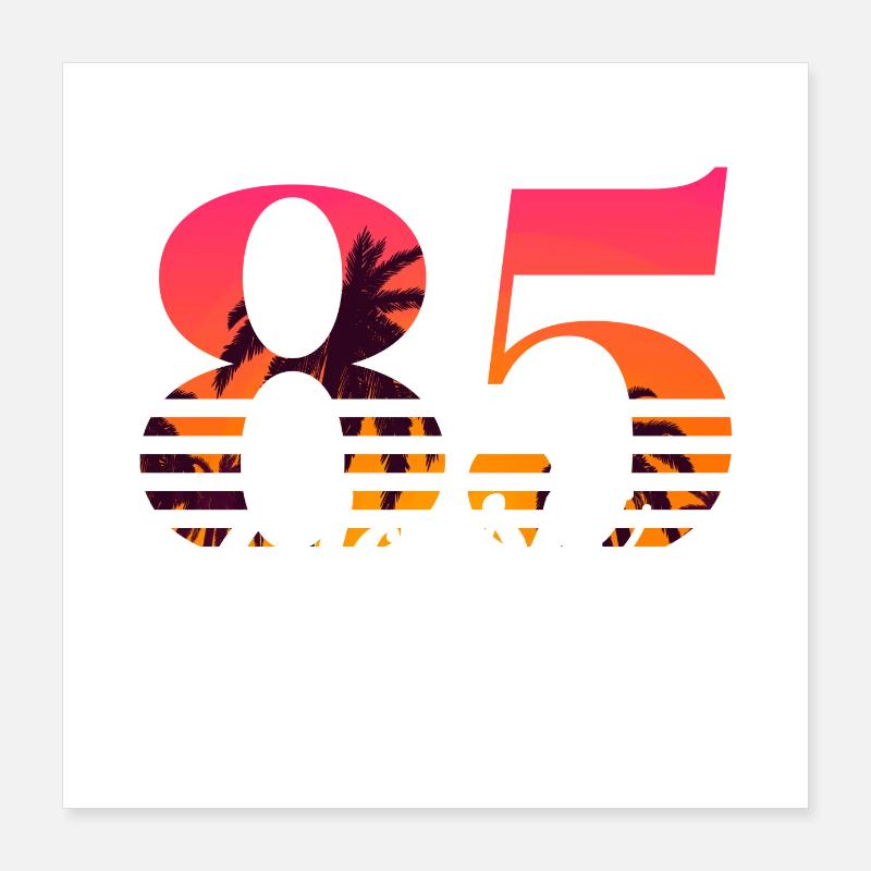 Vintage 1985-85th Anniversary Poster 16" x 16" (40x40 cm)