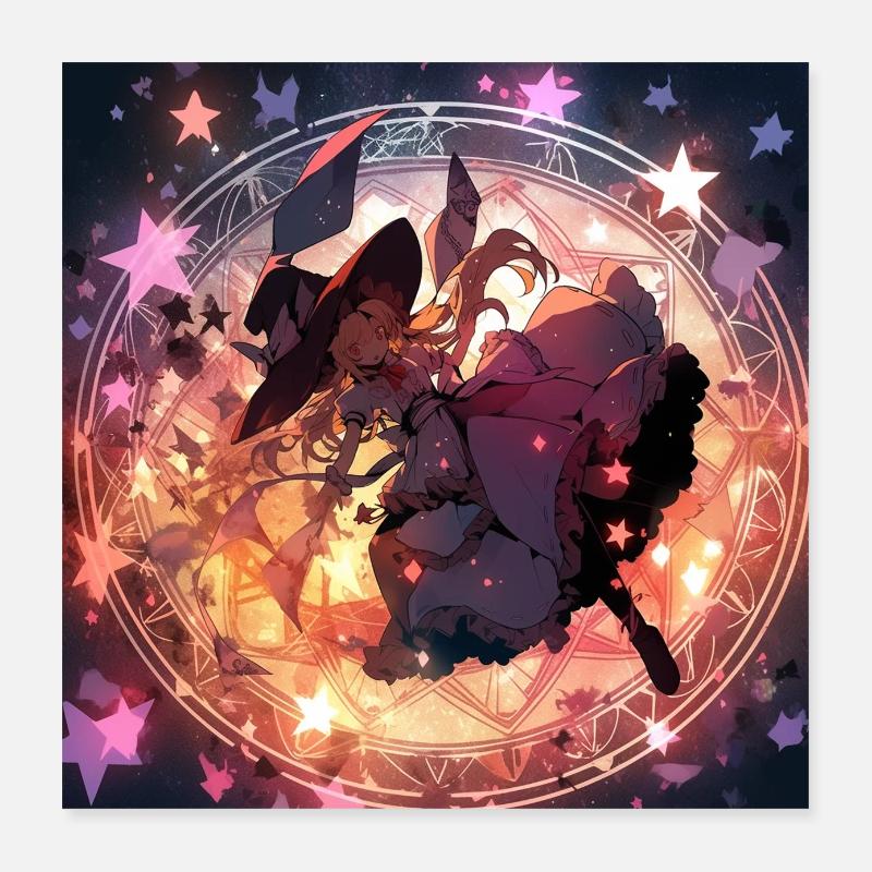 la Sorcière étoilée Poster 40 x 40 cm