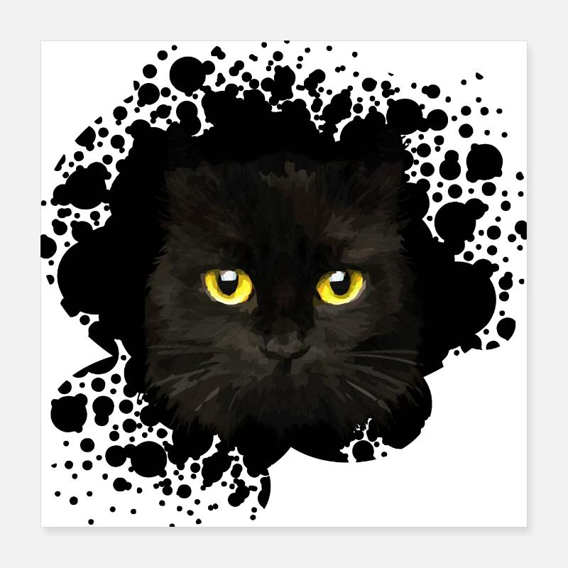 Chat Poster 40 x 40 cm