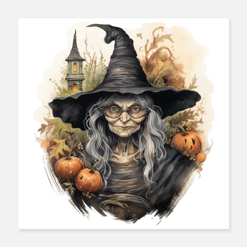 Witch Poster 16" x 16" (40x40 cm)