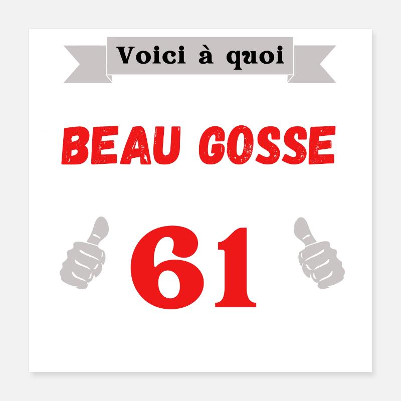 This Is What A Handsome 61-Year-Old Guy Looks Like Poster 16" x 16" (40x40 cm)