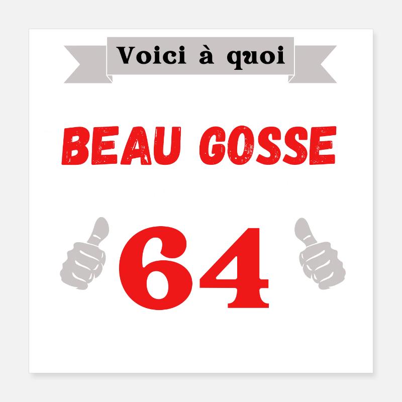 This Is What A Handsome 64-Year-Old Guy Looks Like Poster 16" x 16" (40x40 cm)