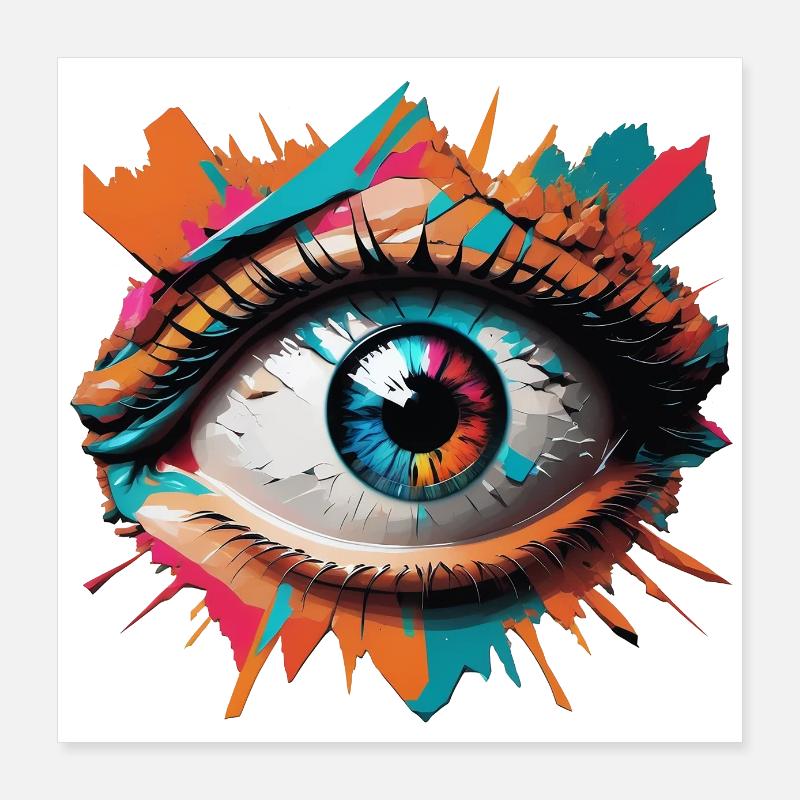 Deep Eye Poster 40x40 cm