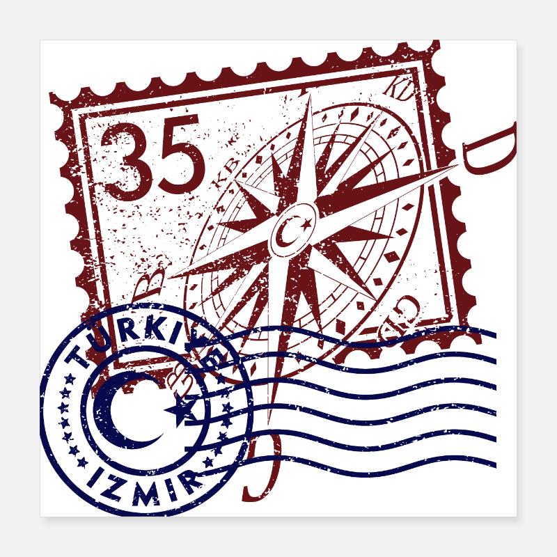 Izmir Poster 40x40 cm