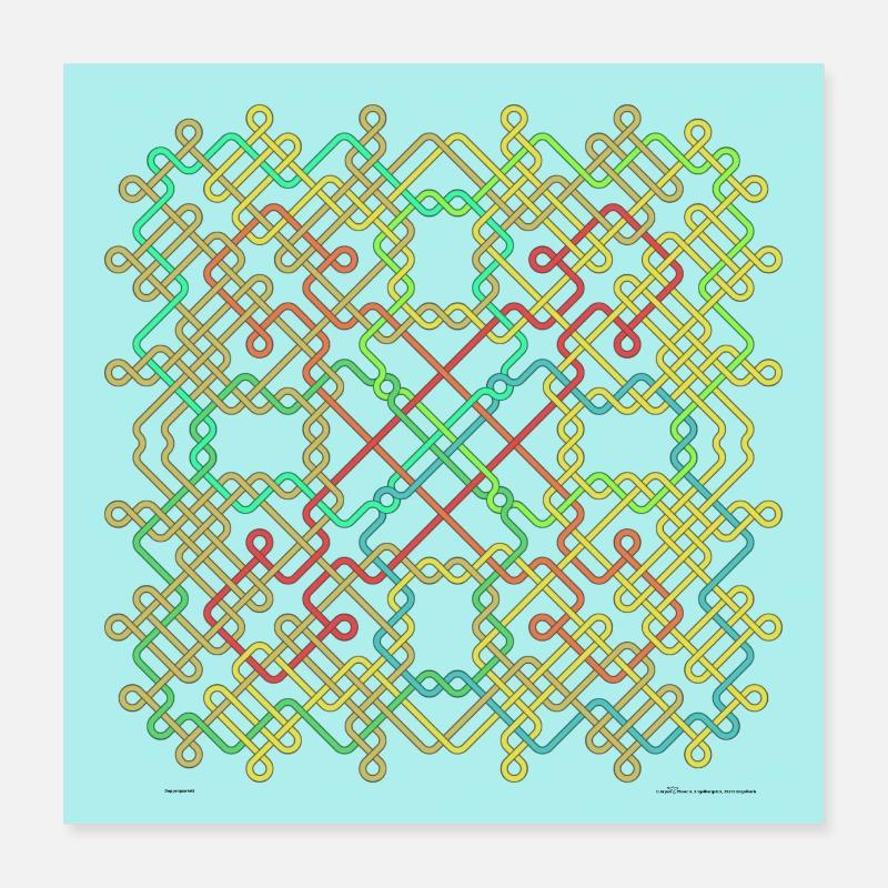 Double Quatuor Poster 40 x 40 cm