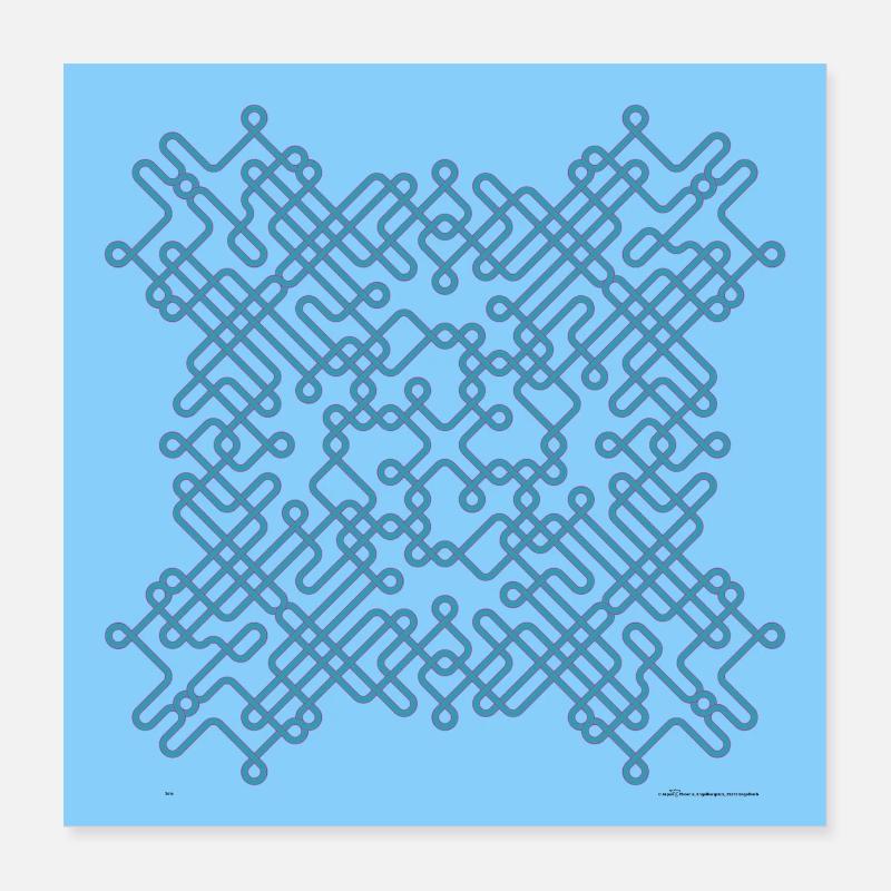 Solo - Poster 40 x 40 cm - blanc