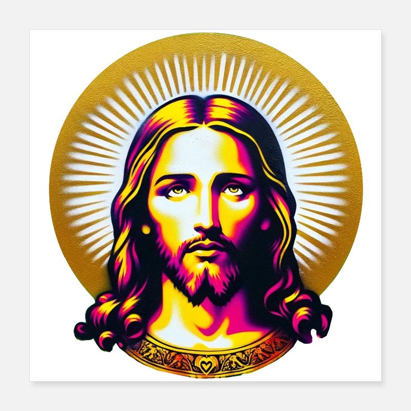 Jesus Christus Poster 40x40 cm