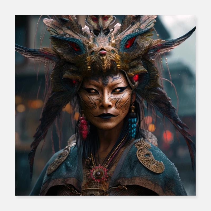 Serene Ghost Poster 16" x 16" (40x40 cm)