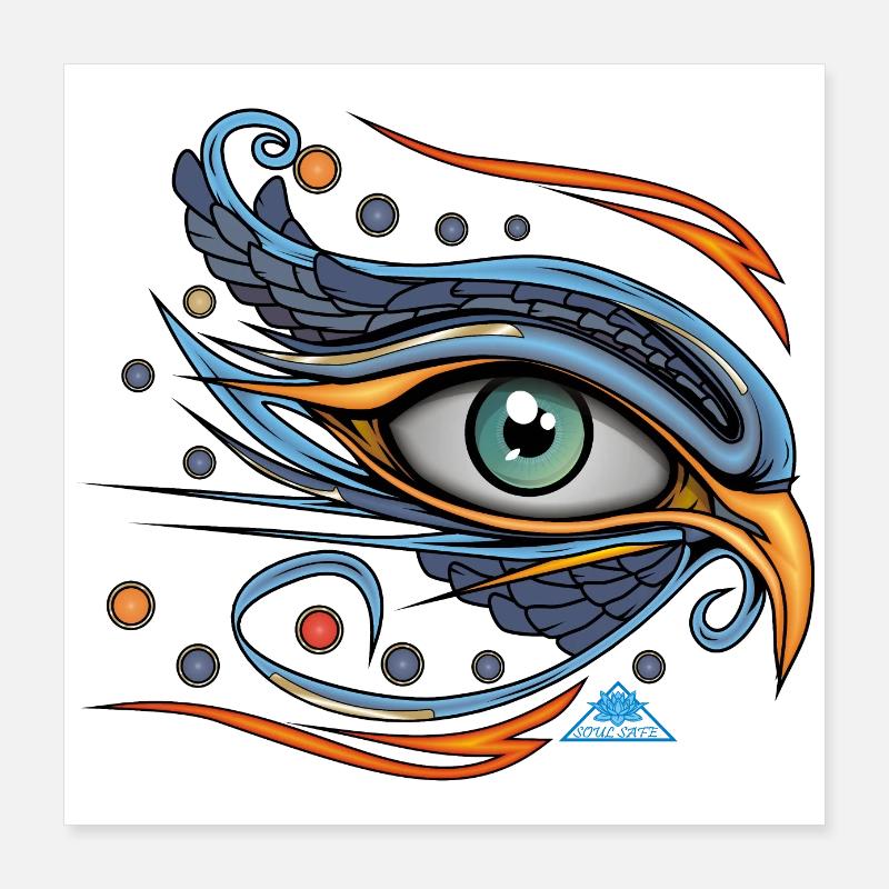 Horus Eye symbol Poster 16" x 16" (40x40 cm)